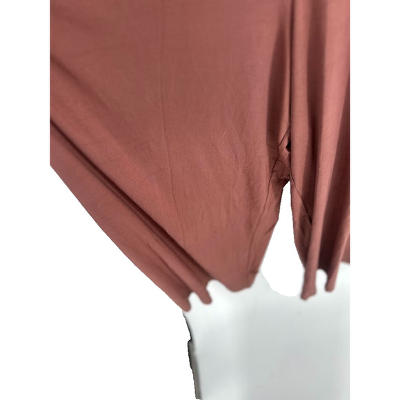 Old Navy Waist-Defined Wide-Leg Jumpsuit Size XXL Warm Taupe V Neck Cap Sleeve - Picture 4 of 13